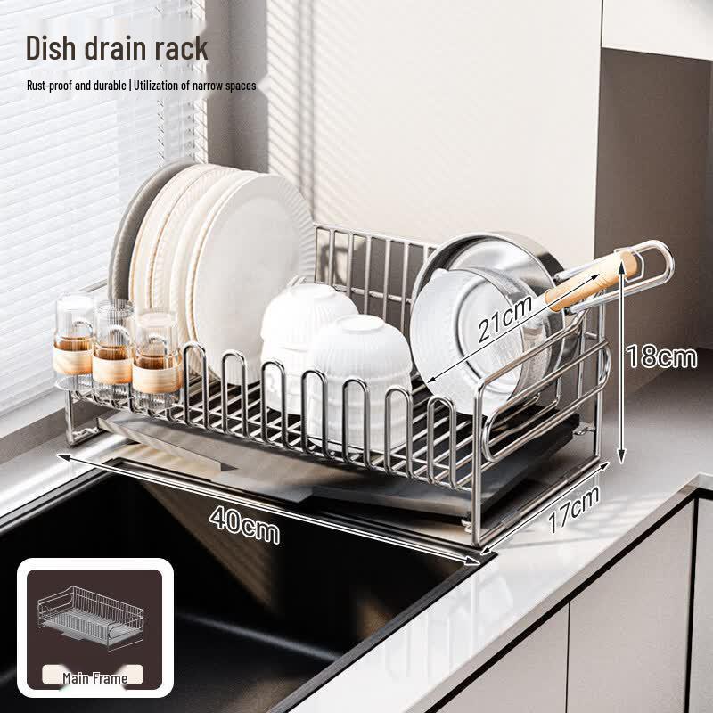 LETSFIND Stainless Steel Dish Drying Rack