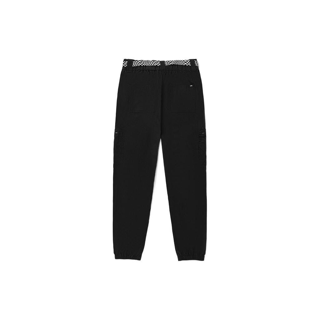 Vans Waist Detail Tapered Woven Casual Pants Women Pants Black VN0A7Q1DBLK