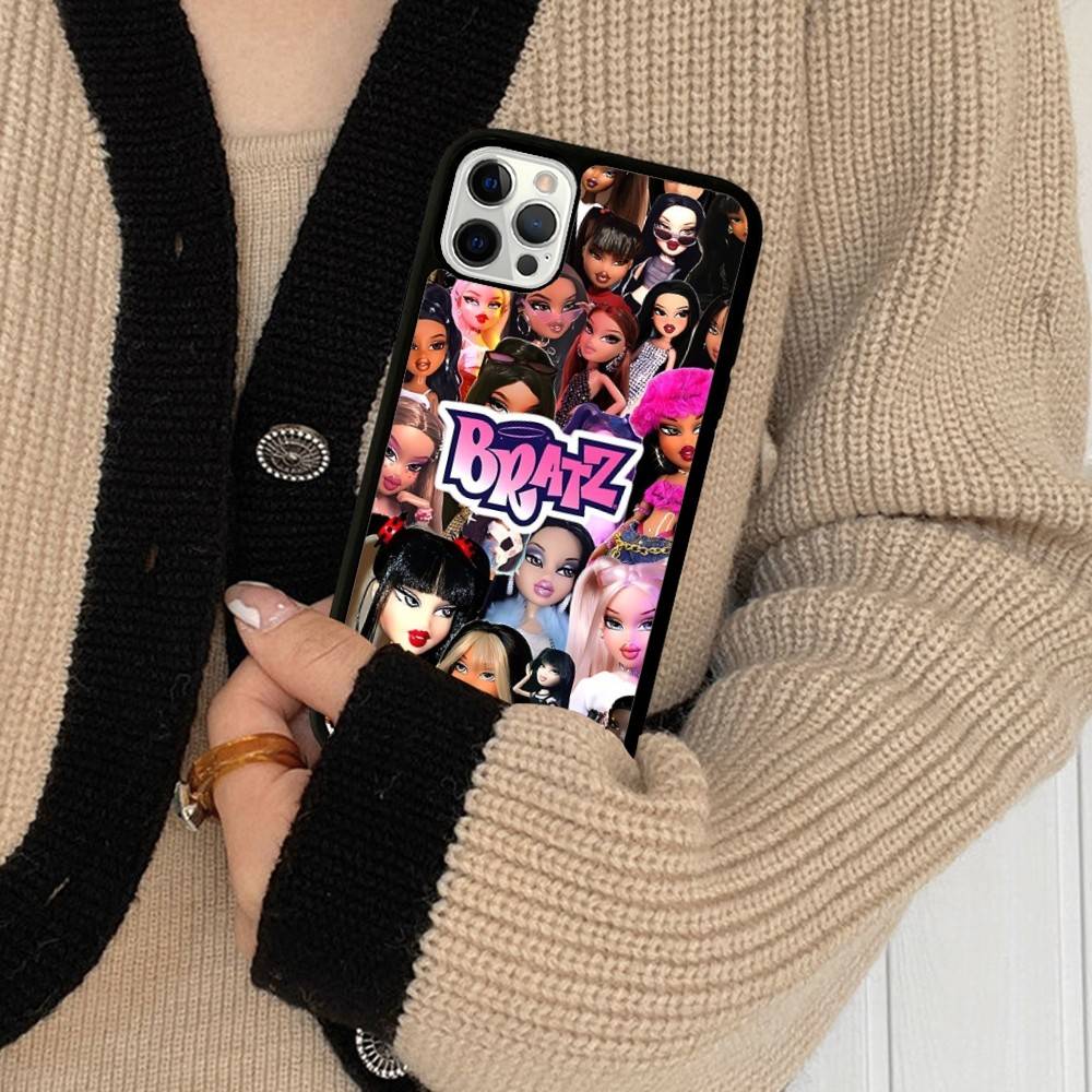 Cute B-Bratz Doll Phone Case For IPhone 17 Pro 16 Plus 16 Pro Max 15 14 13 12 11 PC+TPU Back Cover