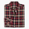 J.Crew Elbow Patch Flannel Shirt Mens Size L Plaid Long Sleeve Button Up