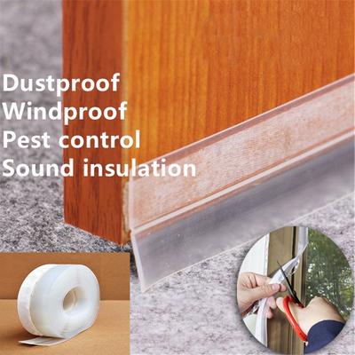 Wind Proof Door Window Tape Moldproof Sealing Strip Wall Sticker Silicone