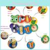 Wooden Caterpillar Busy Board For Early Education Montessori Toy With Lock Unlock Skills For Toddlers