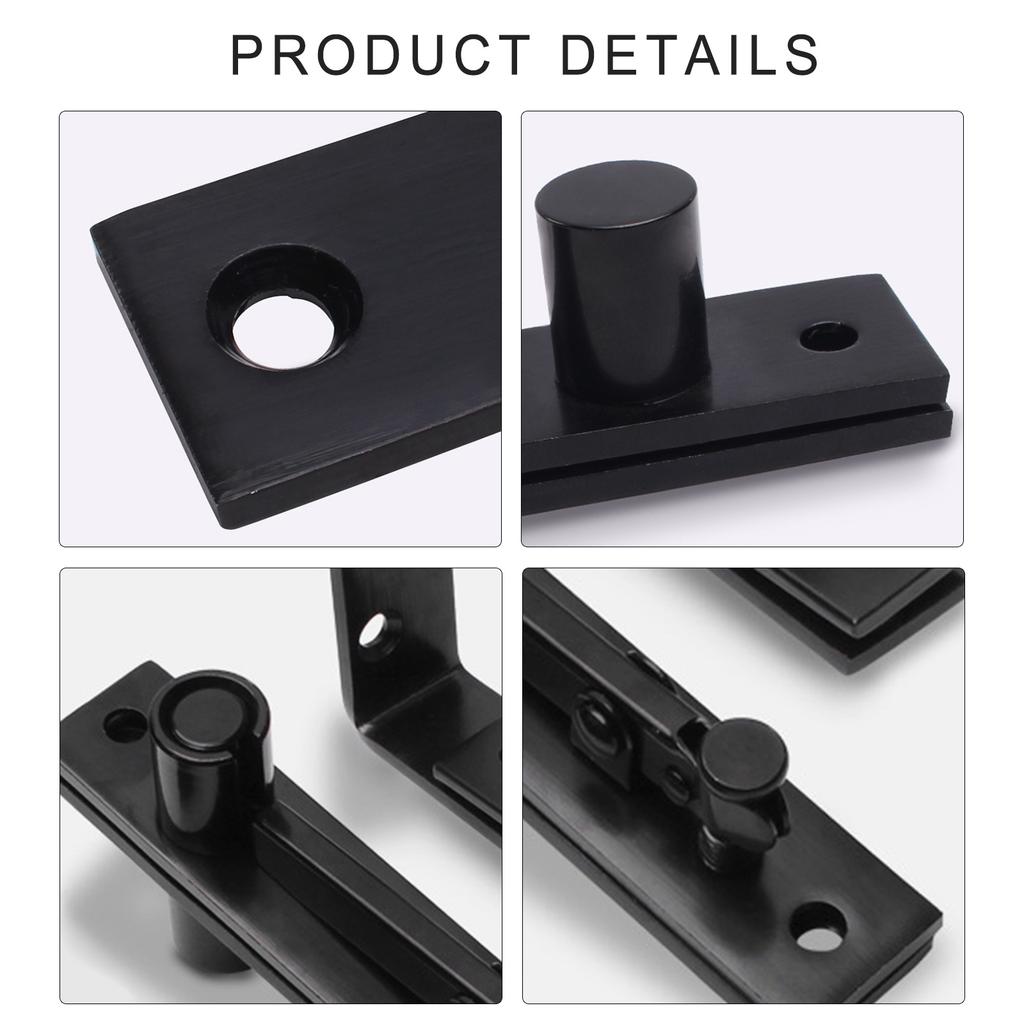 2Pcs Heavy Duty Pivot Hinge Stainless Steel Hidden Door Hinge 360/90 Degree Rotating Shaft Wooden Door Hinge Enduring