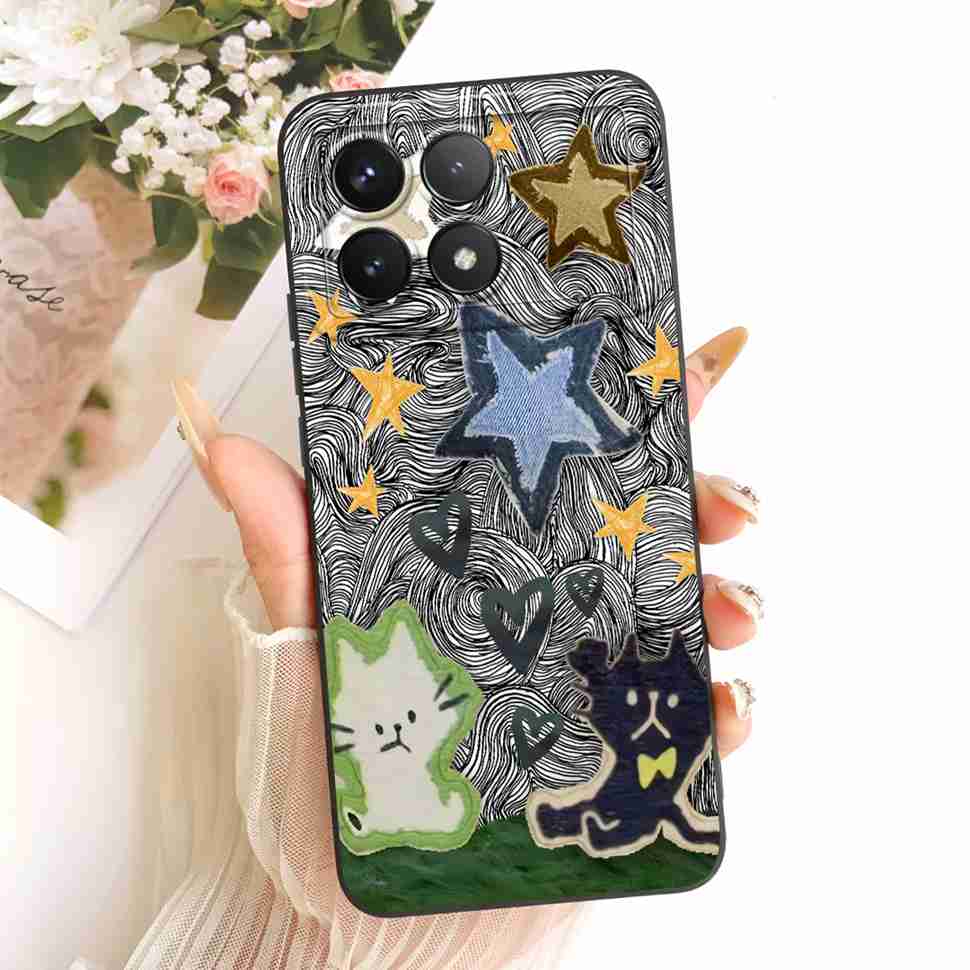 For Redmi K70 23113RKC6C Case Silicone Cute Cartoon Fashion Painting Back Cover For Redmi K 70 K70 5G Phone Cases Bumper Fundas Redmi K70