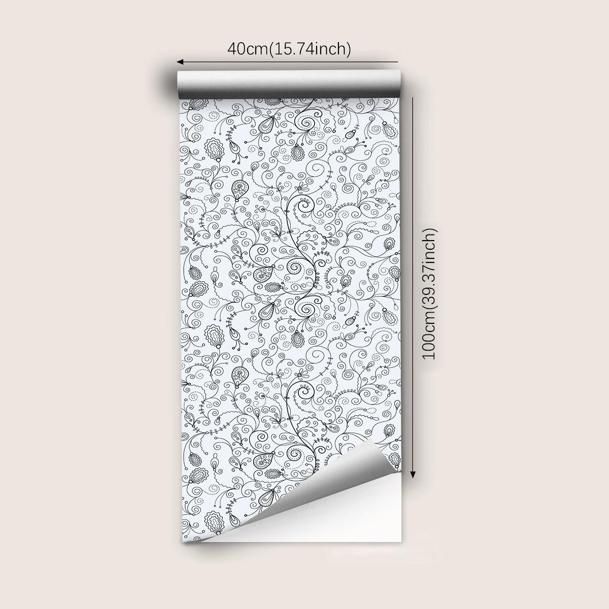 

Самоклеящиеся обои 3D цветок растение нетканый материал толстые обои спальня гостиная телевизор фон наклейки на стену 40cmX100cm