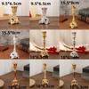 Europejski Styl Klasyczny Stołowe Świeczniki Retro Wykwintne 10/16/18cm Świecznik Dekoracja Domu Metalowy