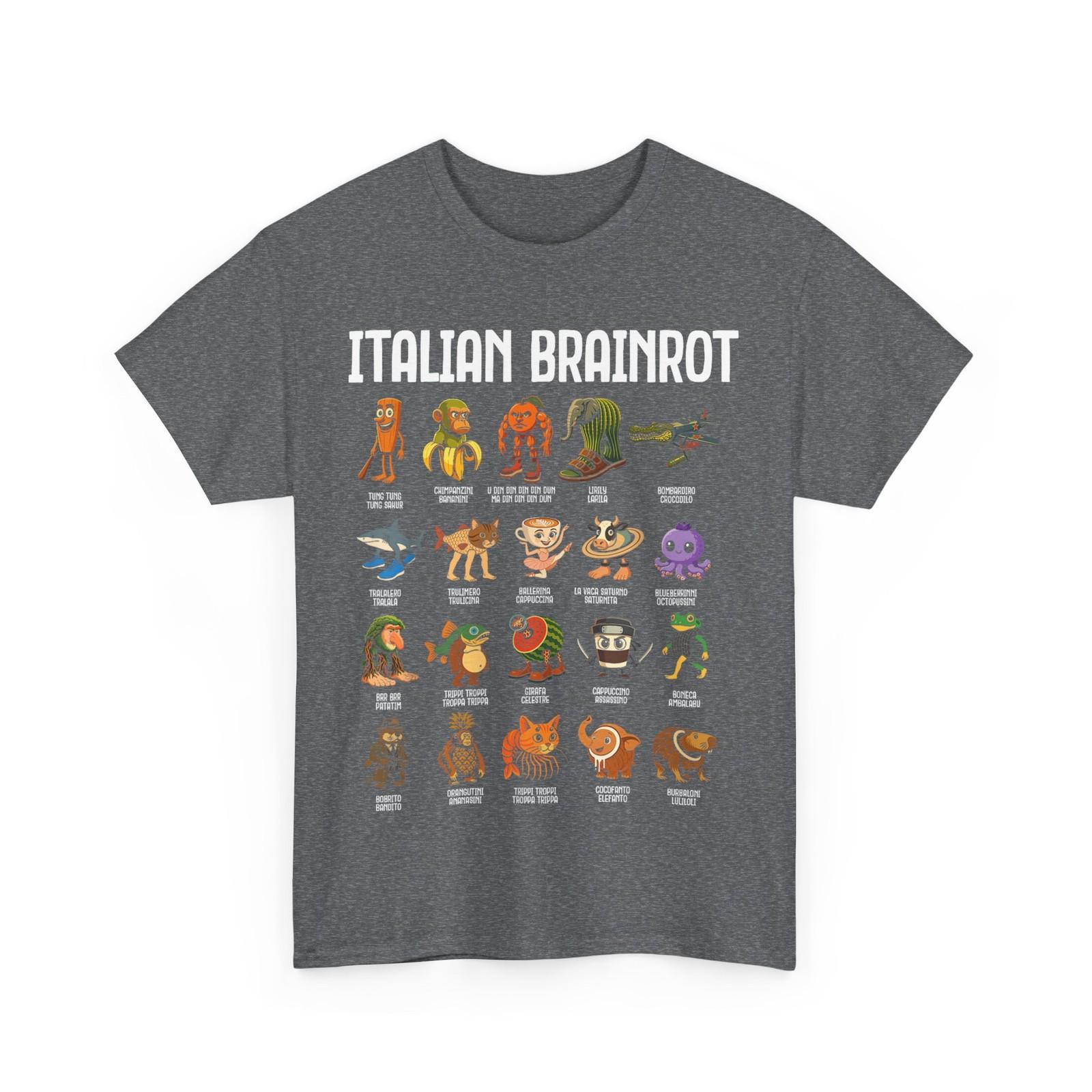 Italian Brainrot Shirt, Italian Memes Lovers Men Funny T-Shirt S