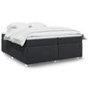 VidaXL Bed Slat Base with Mattress Black 200x200 Cm Faux Leather, Bed, Platform Bed, Panel Bed, Furniture of 3285225
