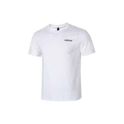 Einfarbiger Rundhals Casual Pullover Kurzarm T-Shirt Herren Tops Weiß JF3211