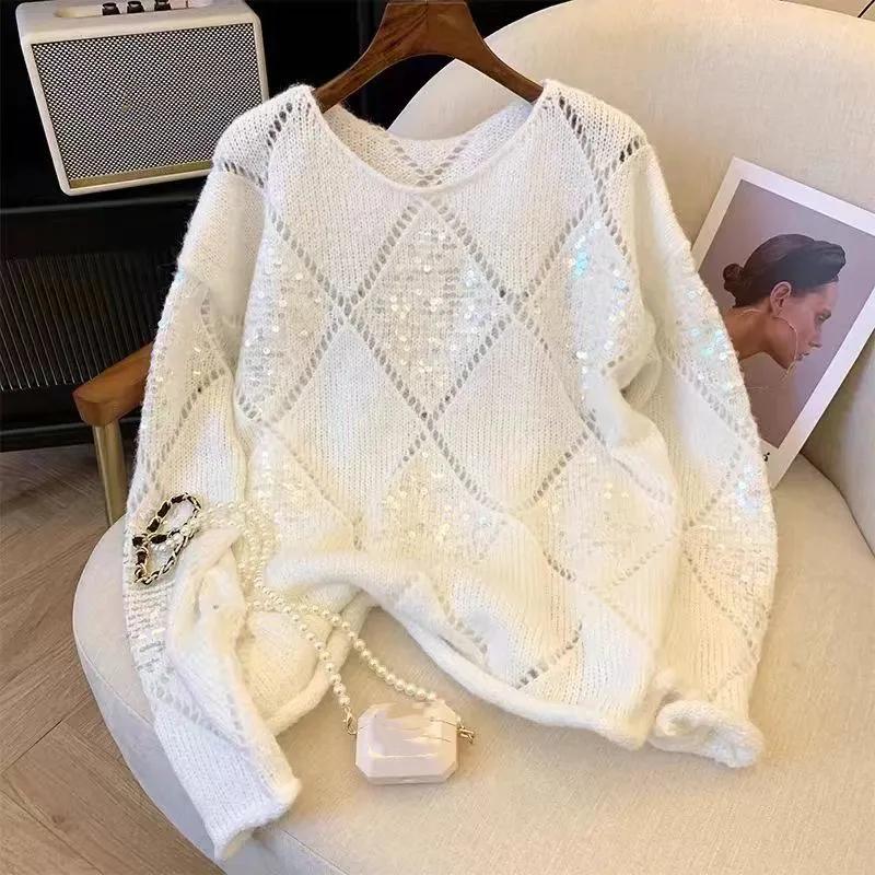 Women's Spring/Fall Crew Neck Knit Pullover Sweater