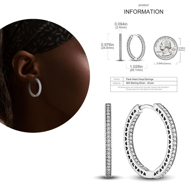 NEW Round Original CZ Hoop Earrings Heart U Shape Moon Star Unicorn Earring for Women Party Engagement Jewelry Gift