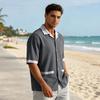 Men's Summer Casual Short Sleeve Shirt Multi Pocket Button Down Shirt Lightweight Breathable Fabric Relaxed Fit