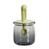 Retractable Spoon Glass Seasoning Bottle Moisture Proof Salt Storage Box Spice Container  Home Use