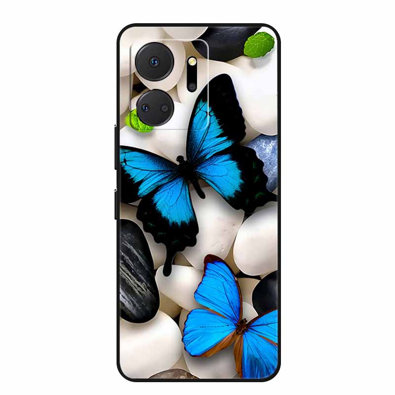 Handyhülle Für Honor X7a Rückseite Hülle X 7 a Coque Stoßfest Schwarzes Silikon Weiche Funda Für Honor Play 7T 7 T Hülle Play7T Capa