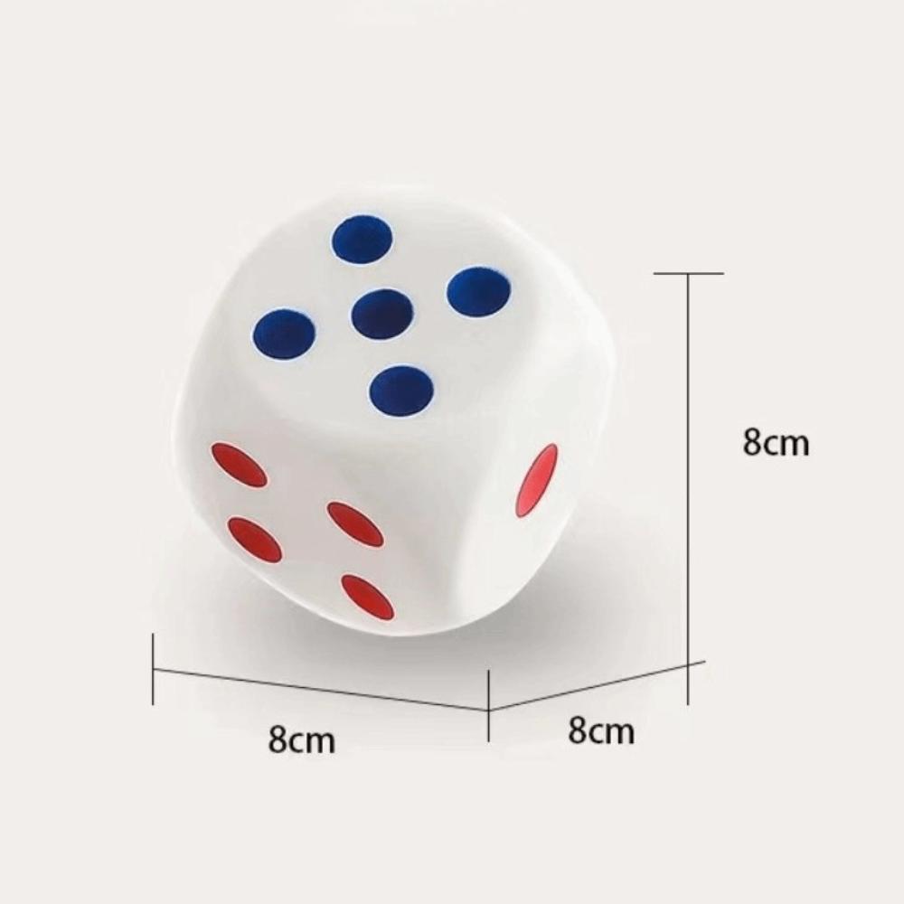 PU Stress Relief Toy 6-Sided Dice Sensory Fidget Toy Kawaii Novelty Squeeze Toy  for Collection