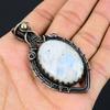 Moonstone Gemstone Pure Copper Wire Wrapped Beautiful Handmade Pendant Jewelry