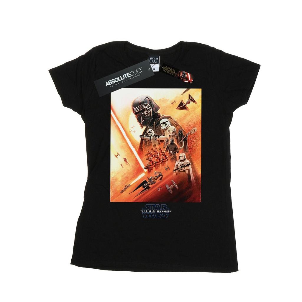 Star Wars: The Rise of Skywalker Womens/Ladies First Order Poster Cotton T-Shirt