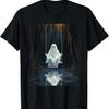 Ghost On Swing Spooky Art Costume Cute Halloween Ghost T-Shirt