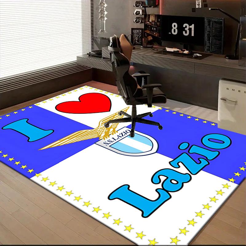 Lazio Football Club Emblem Rug Office Floor Mat - Machine Washable for Bedroom, bedroom, livingroom, Room Decor Fan Gifts Christmas