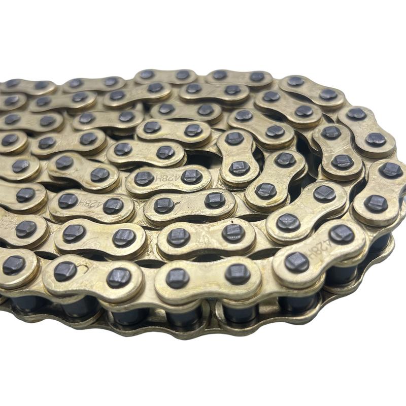 Motorcycle 428H Chain 88/94/102L/104L/108/112/116/118/126/140 Links Fit for 50cc-250cc ATV Quad Pit Dirt Bike Go Kart Metal Part