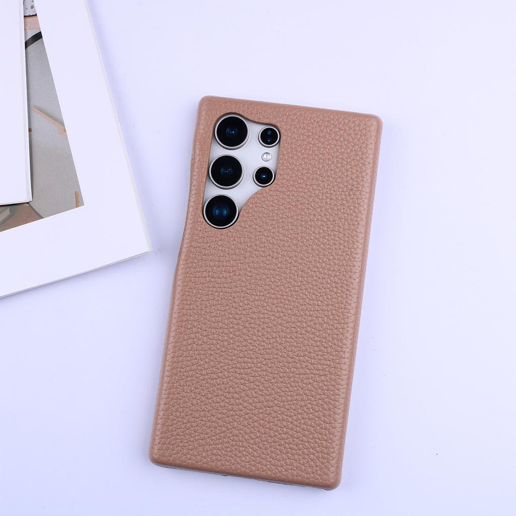 Luxury Lychee Pattern PU Leather Phone Case For Samsung For Galaxy S25 S24 S23 S21 S20 FE S22 Plus Note 20 Ultra A52 A53 A54 5G
