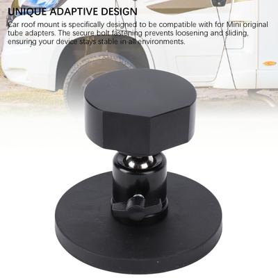 Pour Mini Support Magnétique de Toit 66LB Forte Aspiration Angle Réglable Adaptatif Installation Facile pour Camping-cars Bateaux Yachts Camions