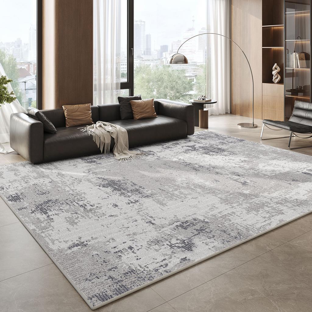Modern Style Living Room Decoration Line Carpet Soft Rugs for Bedroom Stripe Design Non-slip Rug Home Cream Style Floor Mat