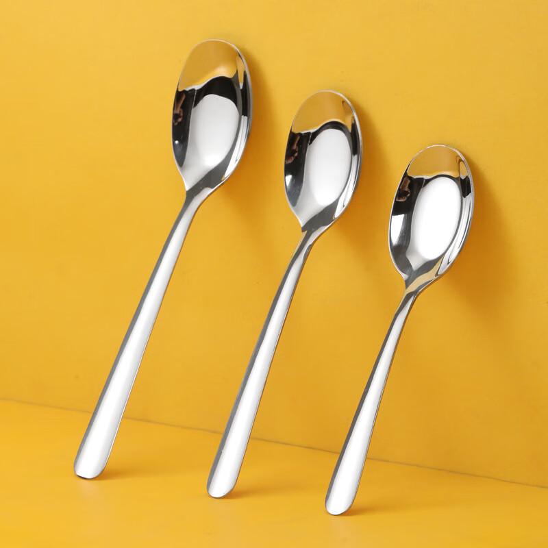 304 Stainless Steel Flat Bottom Baby Spoon