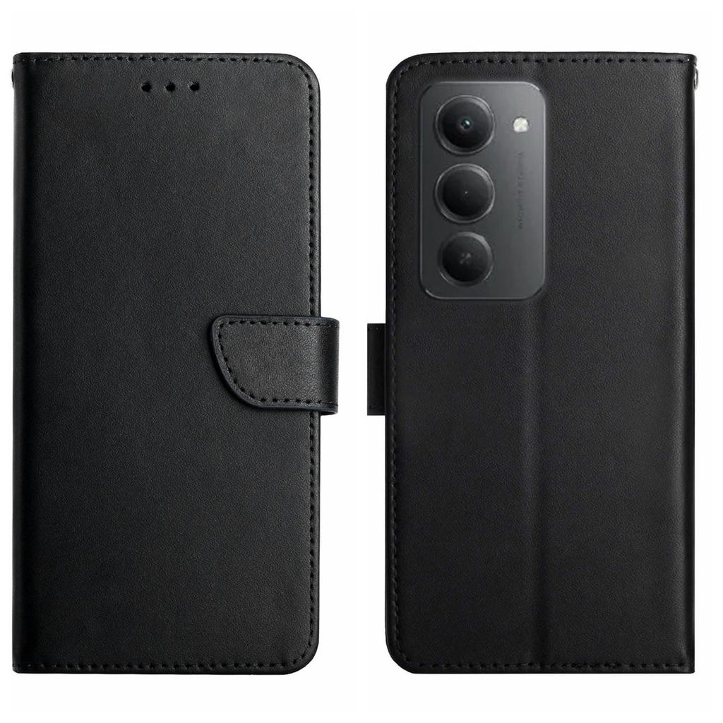 For Xiaomi Redmi 15 5G Case Genuine Cow Leather Phone Cover Nappa Texture