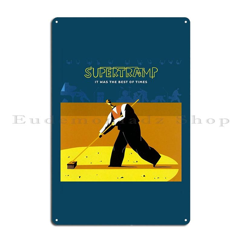 

Music Supertramp Breakfast In America T-Shirt Orange Clear Metal Plaque Wall Cave Plaque Decoration Designing Tin Sign Poster 20x30cm（7.8x11.8inch）
