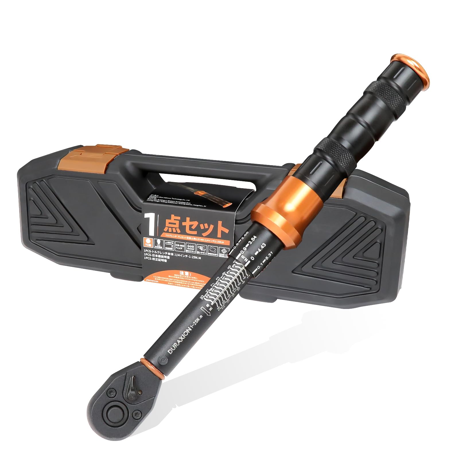 

Динамометрический ключ DURAXION для дорожных и других предустановленных мм Высокий Двойной 72 Подача Быстрая калибровка Японская инструкция и Кейс для хранения в комплекте 1/4-дюйма