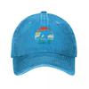 BJJ Brazilian JiuJitsu Retro Vintage Sunset Baseball Cap Birthday Golf Cap Tea Hat Fishing Caps Unisex Elegant Womens Hats Unisexs