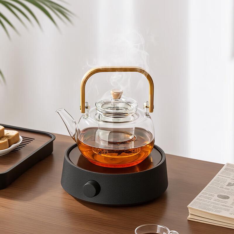 CLITON Heat-Resistant Glass Coffee & Tea Set with 4 Cups