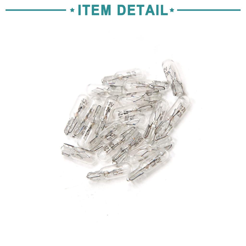 ACROPIX Dashboard Gauge Valve Instrument Light Interior T5 1.2W Universal Yellow 20pcs