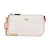 Nolita 19 Chain Pebbled Leather Wrist Bag Mahjong Bag Underarm Bag Handbag Small Women's White