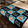 Customizable Cartoon Cute 3D Printing P-PaulF- Frank Flannel Blanket Sofa Home Warm Soft Blanket Four Seasons Portable Gift Blan