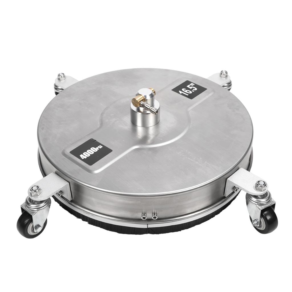 16.5 Inch Pressure Washer Surface Cleaner 4000psi Stainless Steel Power Surface Washer with 4