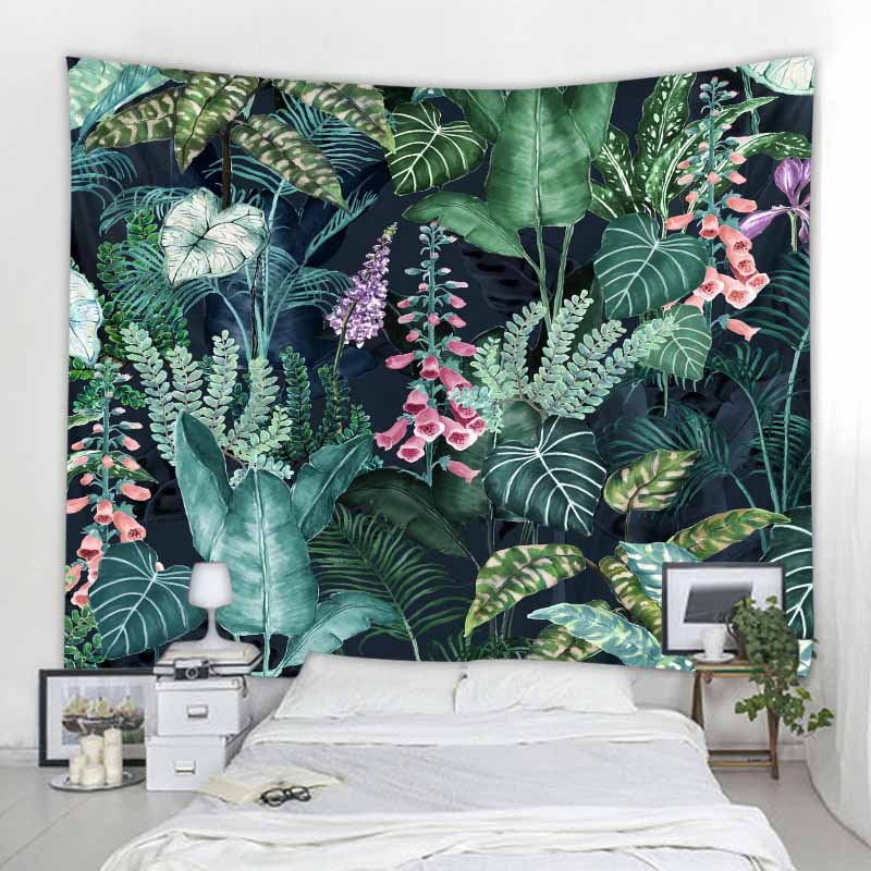 Tropical Jungle Animal Wall Hanging Tapestry Home Decoration Tapestry Beach Towel Yoga Mat Tapestry