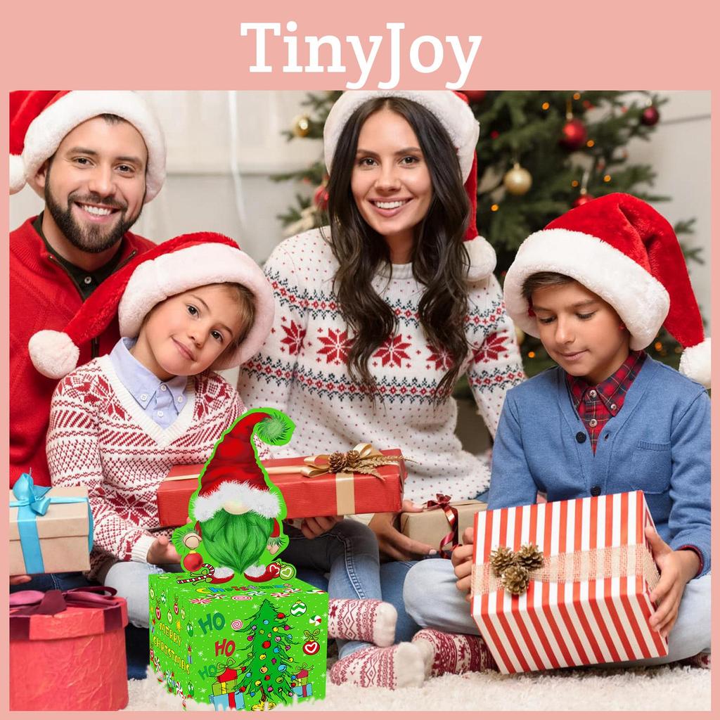 Party Gift Christmas Box With Elf Motif For Festive Decoration Presentation Gift