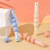4 Ball Massage Stick Roller for Calf Muscle Cervical Neck Shoulder Back Relaxer Yoga Wolf Teeth Muscles Relaxation Fitness