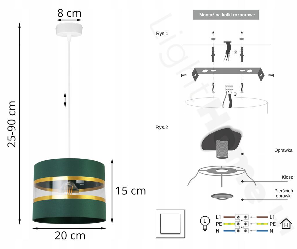 Ceiling Hanging Lamp Chandelier Lampshade Modern