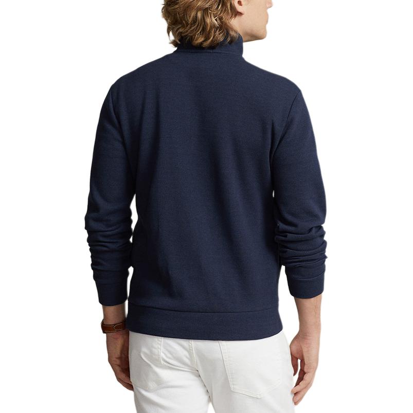 Polo Ralph Lauren SS24 Solid Logo Embroidered Long Sleeve Sweatshirt Men sweatshirt Navy-Blue MNPOKNI16823385-410