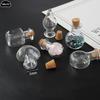 10 Stück Mini-Glasflasche Miniaturflasche Mini-Korken Glasphiolen DIY Mini-Wunsch-Treibflasche Hochzeitsfeier Dekoration Glasbehälter