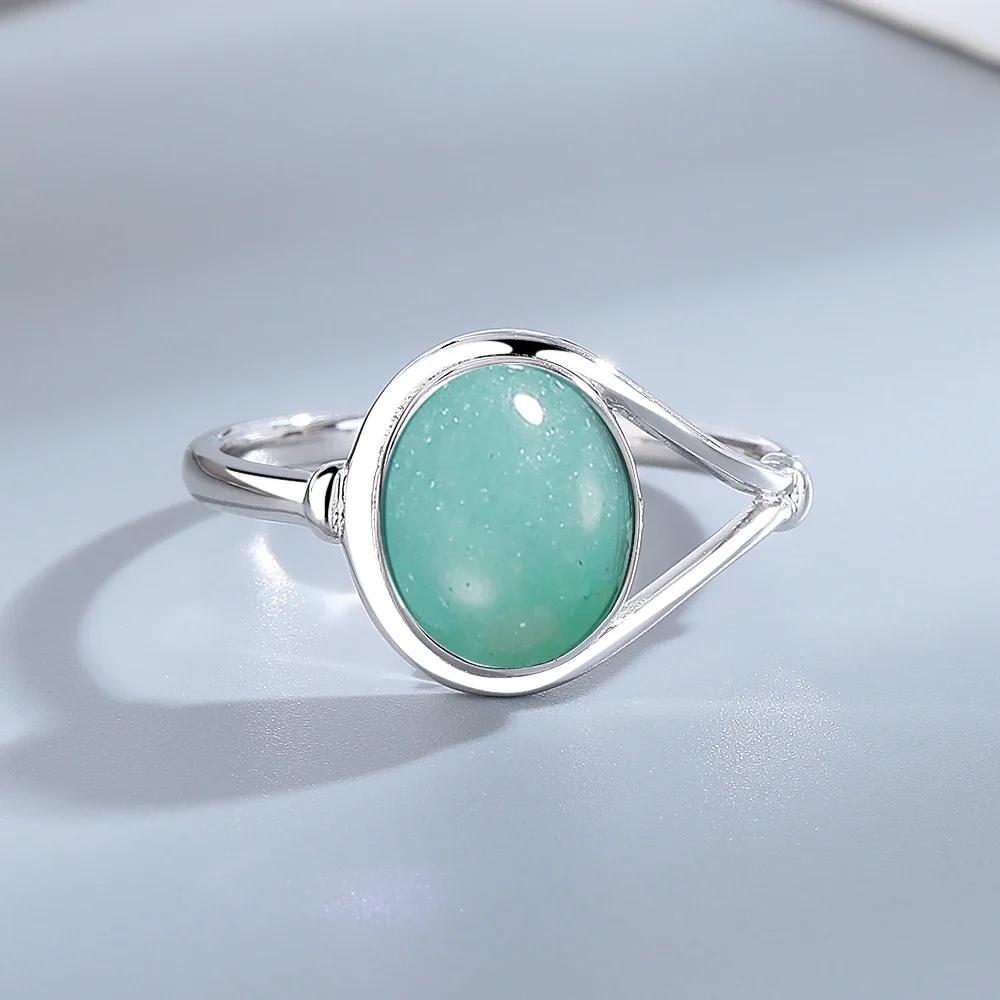 925 Silber Natursteinringe Mit Amethyst Einfacher Lila Ovaler Ring 8*10mm Feiner Schmuck Geschenke für Freundinnen für Frauen