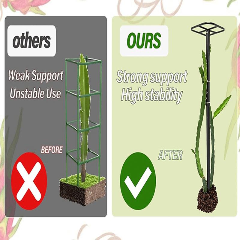 Climbing Plant Trellis Metal Trellis Outdoor Dragon Fruit Tower Climbing Post For Vegetable Garden Home Indoor Outdoor Patio