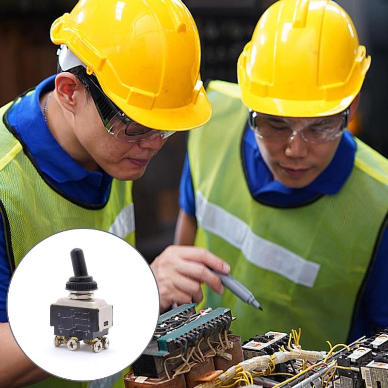 HY29D 3 Way Toggle Switches with 6 Pin Multiple Use PVC 6 Pin Button Switches for Residential Electrical Installations