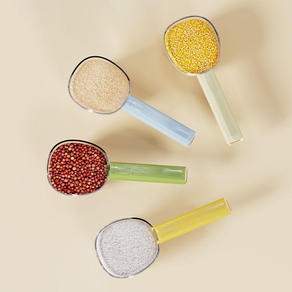 Multifunktionaler Haushalts-Esslöffel Transparent Getreide Schöpfen Nudellöffel Niedlicher Messlöffel