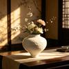 Wabi-Sabi Retro Ceramic Vase - Chinese-Style Vintage Flower Arrangement Ornament for Living Room or Tea Room
