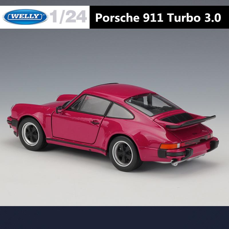 Welly 1/24 1974 Porsche 911 Turbo 3.0 Alliage Modèle de Voiture à l'Échelle Métal Moulé sous Pression Modèle de Voiture Miniature Collection Jouet pour Enfants