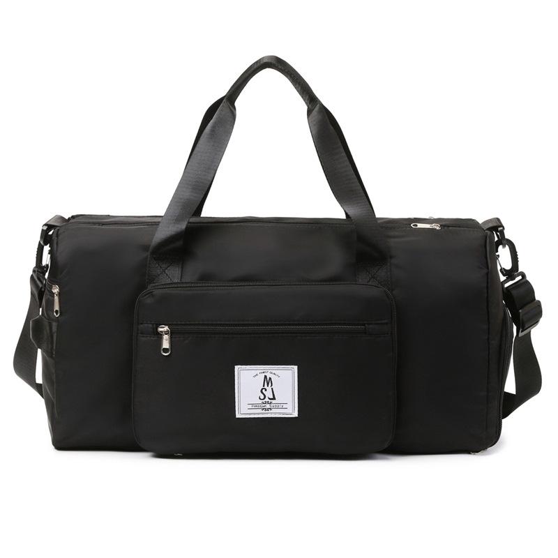 

New folding travel bag, multi-functional independent shoe position, dry and wet separation fitness bag, lightweight and large-capacity maternity bag